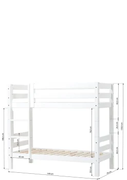 ECO Luxury' Etagenbett weiß 160 x 70 cm