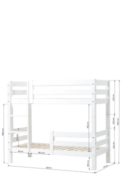 ECO Luxury' Etagenbett weiß 160 x 70 cm