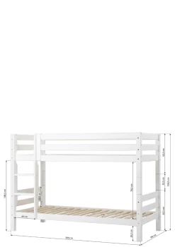 ECO Luxury' Etagenbett weiß 200 x 90 cm