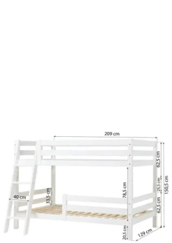 ECO Luxury' Etagenbett weiß 200 x 120 cm