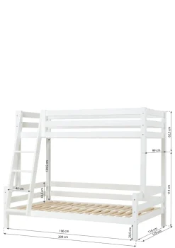 ECO Luxury' Familien-Etagenbett weiß