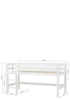 ECO Luxury' Halbhochbett weiß 200 x 90 cm