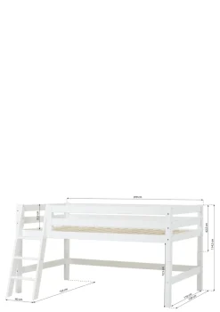 ECO Luxury' Halbhochbett weiß 200 x 120 cm