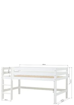 ECO Luxury' Halbhochbett weiß 200 x 120 cm