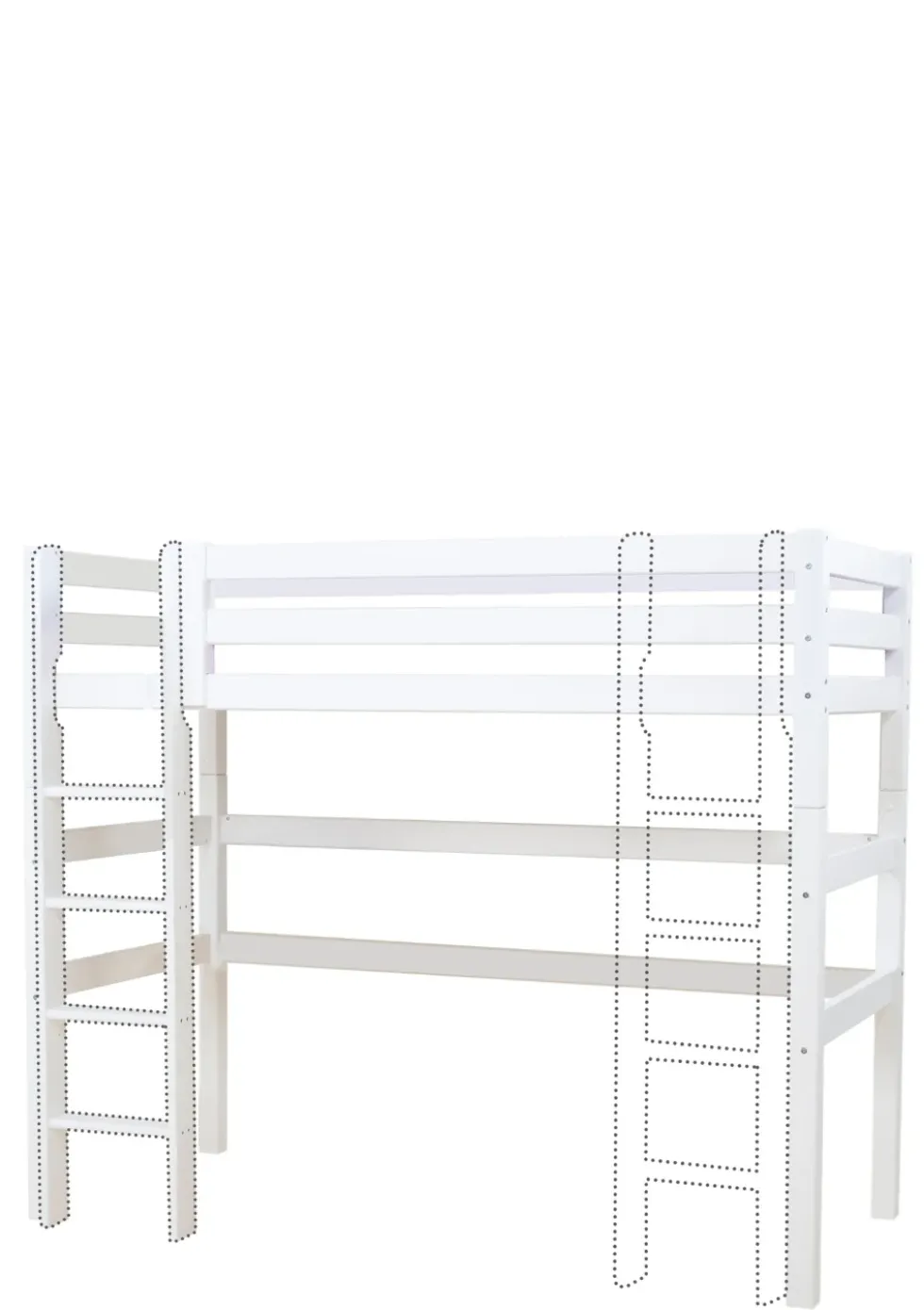 ECO Luxury' Hochbett weiß 200 x 90 cm