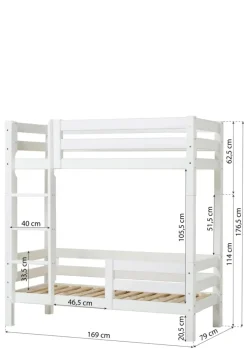 ECO Luxury' Hohes Etagenbett weiß 160 x 70 cm