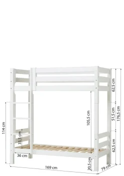 ECO Luxury' Hohes Etagenbett weiß 160 x 70 cm
