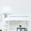 ECO Luxury' Mittelhochbett weiß 200 x 120 cm