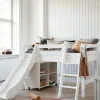 ECO Luxury' Spielbett mit Rutsche weiß 160 x 70 cm