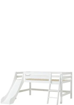 ECO Luxury' Spielbett mit Rutsche weiß 200 x 90 cm