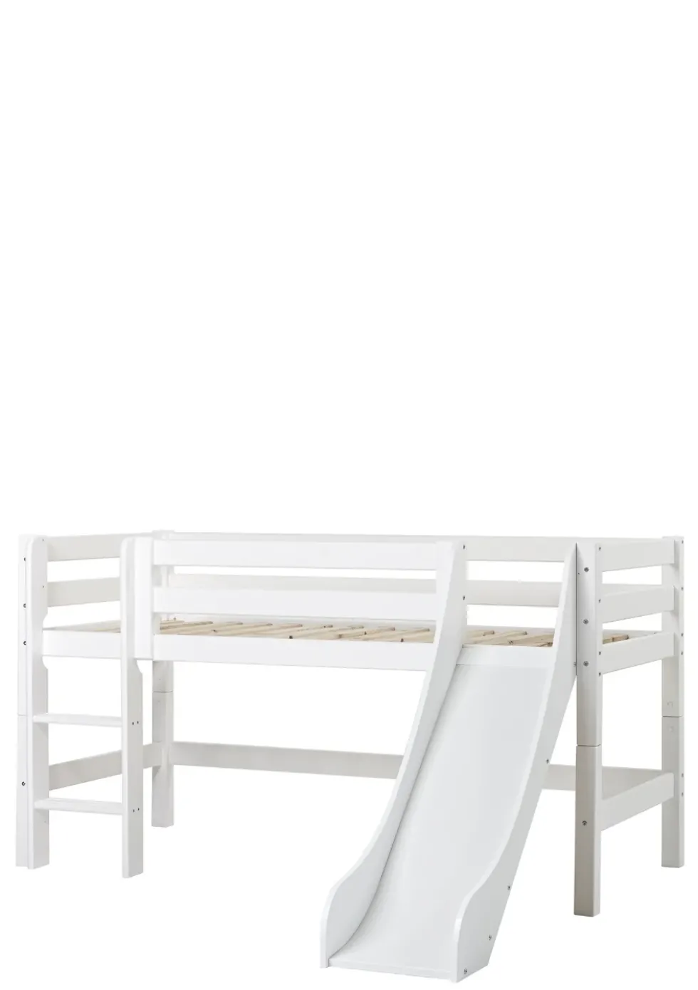 ECO Luxury' Spielbett mit Rutsche weiß 200 x 90 cm