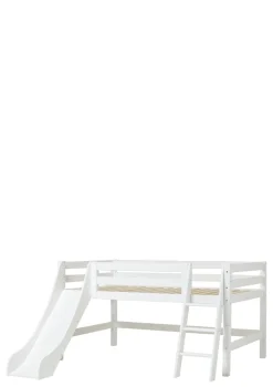 ECO Luxury' Spielbett mit Rutsche weiß 200 x 120 cm