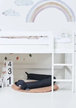 ECO Luxury' Spielbett mit Rutsche weiß 200 x 120 cm