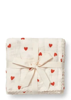 3er Pack Musselin Mulltücher 'Mio' Little Love 65 x 65 cm