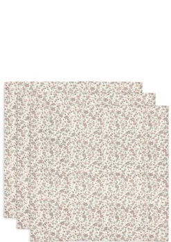 3er-Set Mulltücher Retro Flowers 70 x 70 cm
