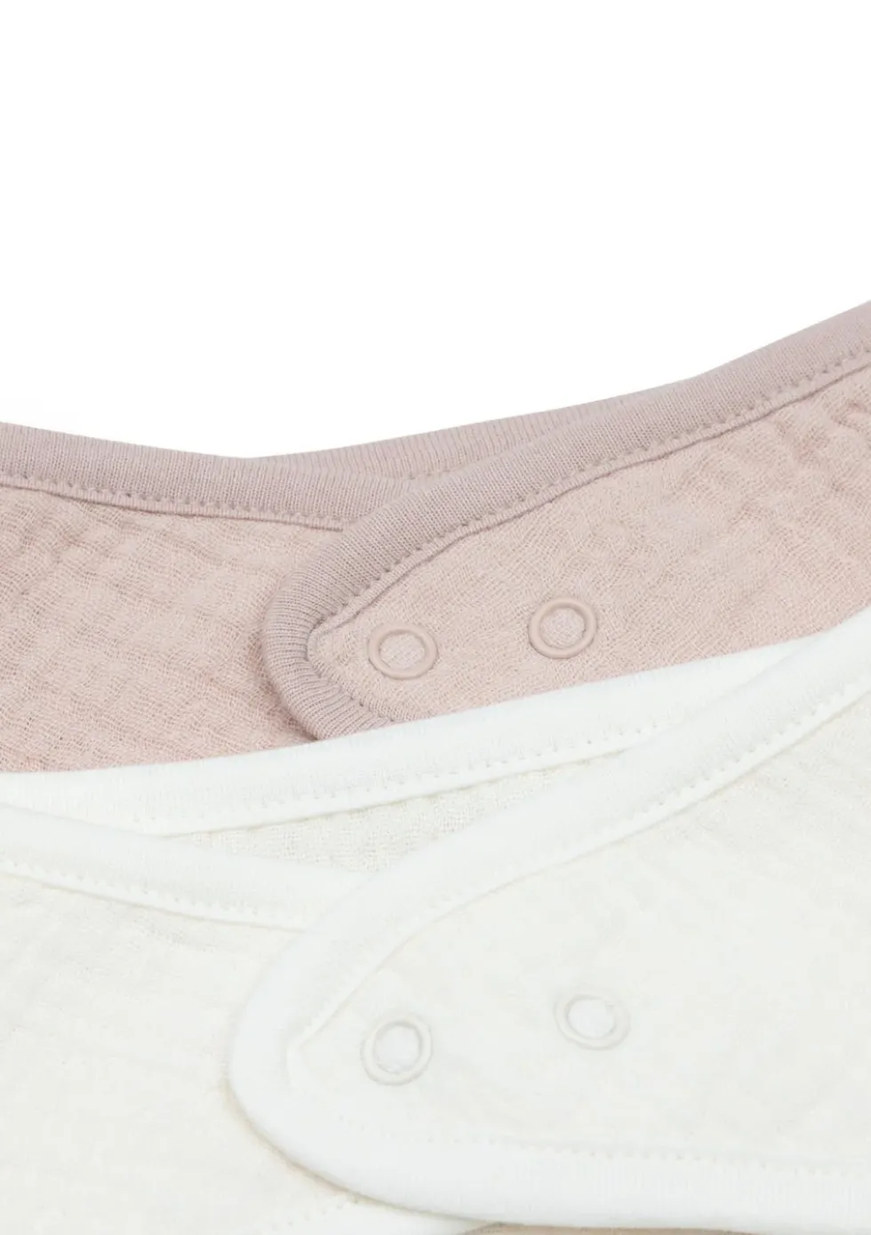2er-Set Musselin Bandana Lätzchen Wild Rose / Oatmeal
