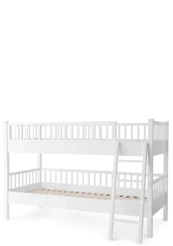 Etagenbett niedrig weiß 200 x 90 cm
