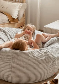 Family Sitzsack XXL Cord Karamell Beige