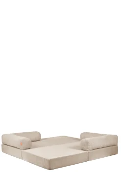 Family Sofa Cord Creme Beige