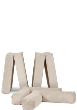 Family Sofa Cord Creme Beige