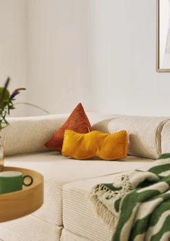 Family Sofa Cord Creme Beige