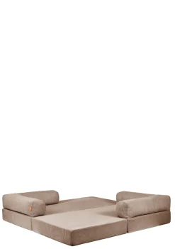 Family Sofa Cord Karamell Beige