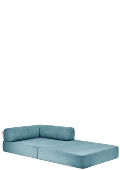 Family Sofa Cord Lagune Blau