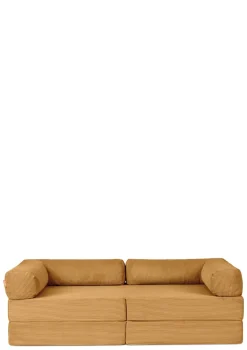 Family Sofa Cord Senf Gelb