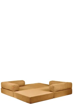 Family Sofa Cord Senf Gelb