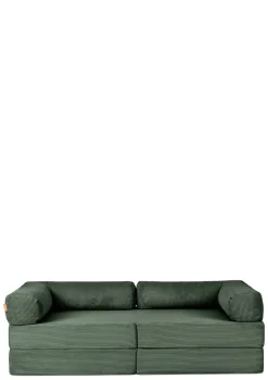 Family Sofa Cord Tannen Grün