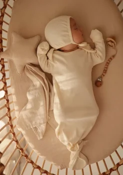 geknotetes Babykleid ivory