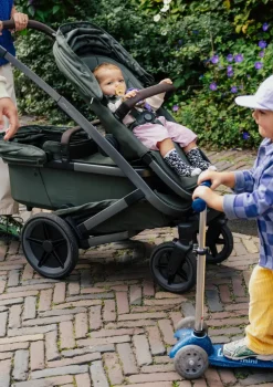 Geschwister-Kinderwagen-Set 'Geo5 Double' Space Black
