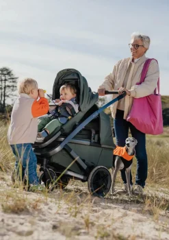 Geschwister-Kinderwagen-Set 'Geo5 Double' Space Black
