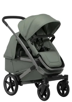 Geschwister-Kinderwagen-Set 'Geo5 Double' Sage Green