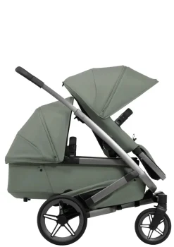Geschwister-Kinderwagen-Set 'Geo5 Double' Sage Green