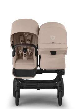 Geschwisterwagen-Set 'Donkey 6 Double' Desert Taupe Mélange
