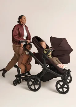 Geschwisterwagen-Set 'Donkey 6 Double' Cocoa Brown