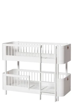 halbhohes Etagenbett 'Wood Mini+' weiß 162 x 68 cm