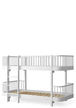 halbhohes Etagenbett 'Wood Original' Weiss 200 x 90 cm