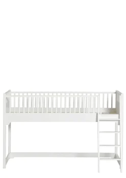 halbhohes Hochbett 'Seaside Classic' weiß 200 x 90 cm