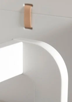 halbhohes Hochbett 'Wood Mini+' weiß / Eiche 162 x 68 cm