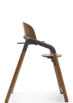 Hochstuhl 'Giraffe' warmes Holz / grau