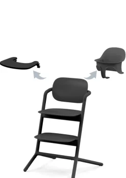 Hochstuhl 'Lemo' 3-in-1 Set Stunning Black / Black