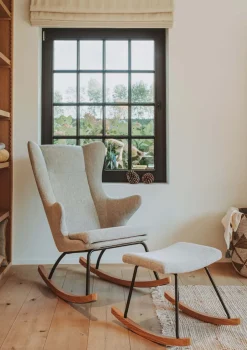 Hocker 'De Luxe' Sand Grey
