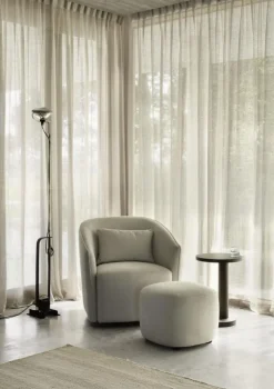 Hocker 'Gomi' Mohair Beige