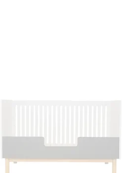 2-in-1 Babybett Bank 'Mood' Weiß 140 x 70 cm