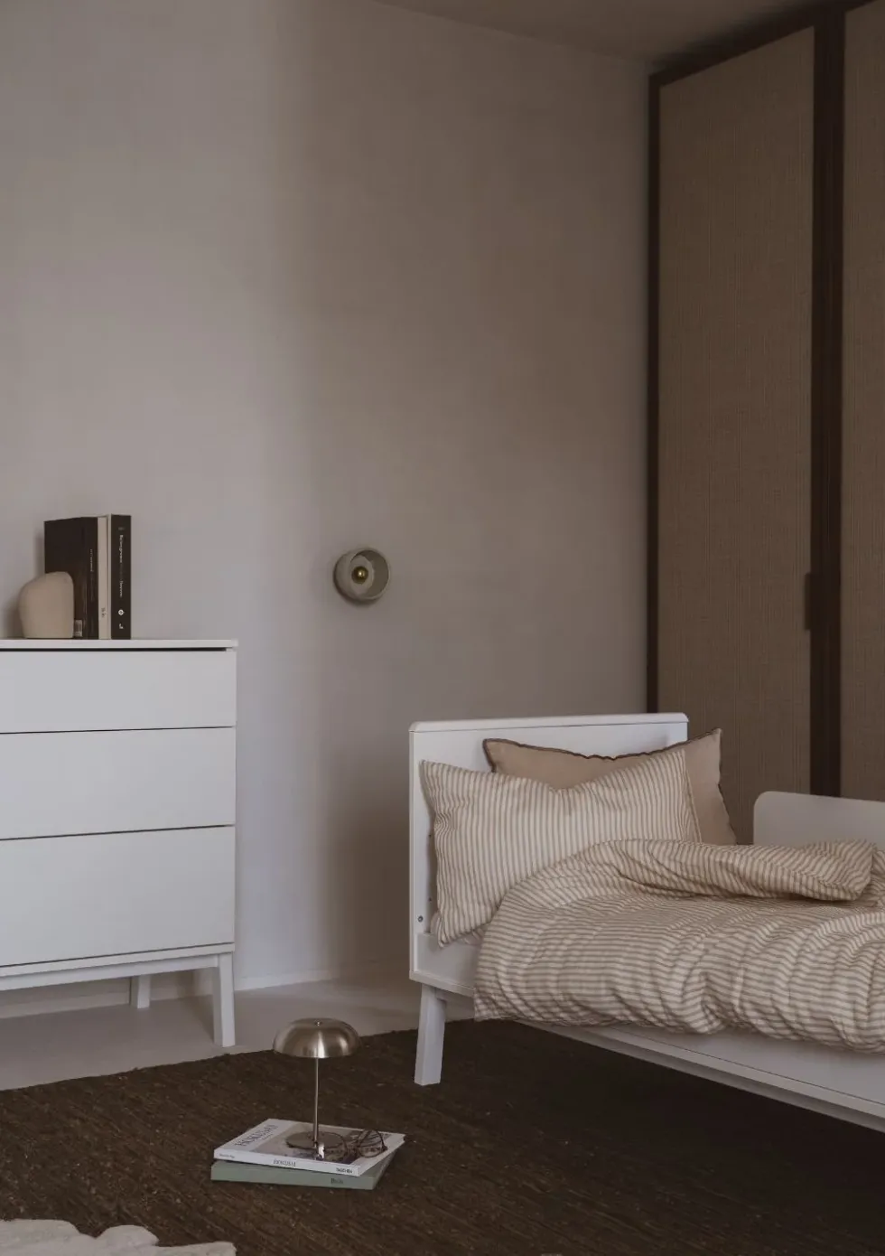 2-in-1 Bett 'Ashi' Cream 140 x 70 cm