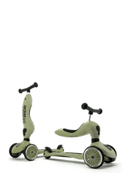 2in1 Kickboard 'Highway Kick 1' olive