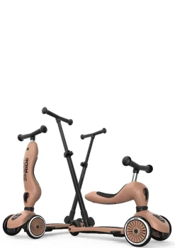 2in1 Kickboard 'Highwaykick 1 Push & Go' mocha