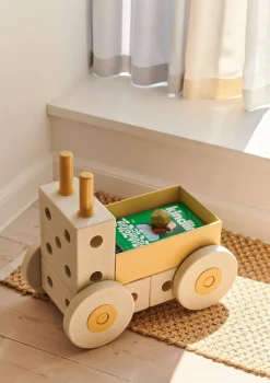 3-in-1 Lauflernwagen Sand Grey / Honey Yellow